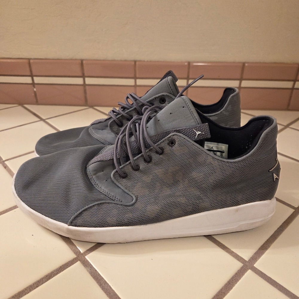 Jordan Eclipse Cool Grey White Mesh Sneakers 724010-005 Mens 11